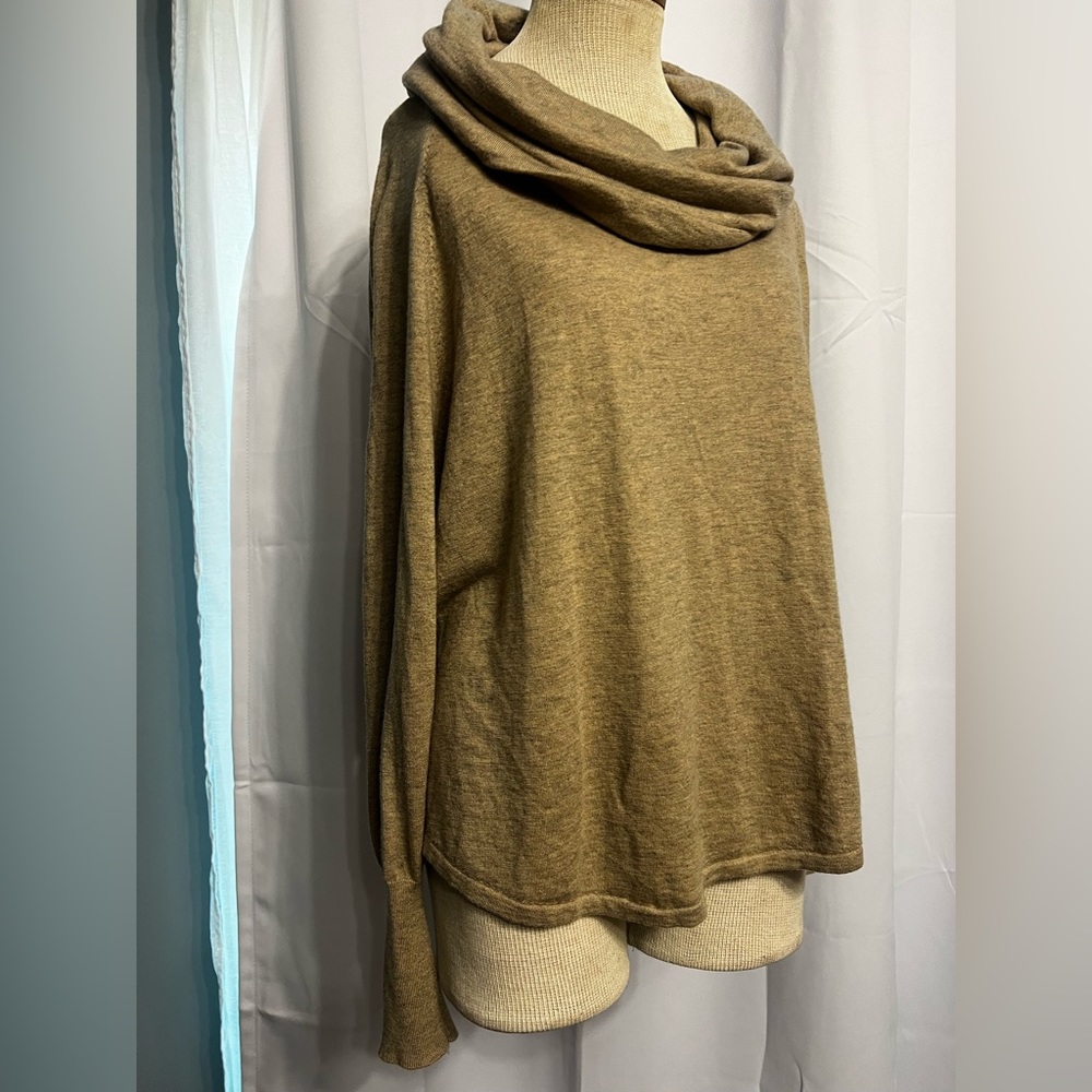 Joie Melantha Women’s Brown Loose Cowl Neck Oversized Sweater Size S NWOT